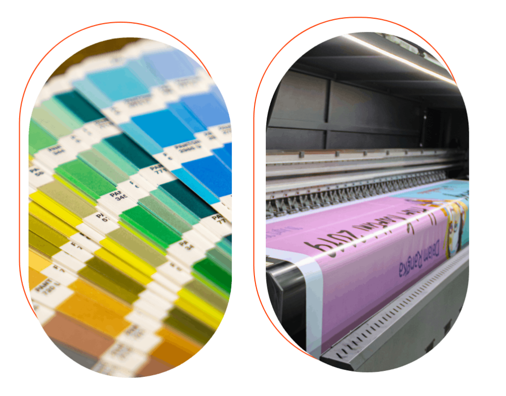 Color samples and printing process